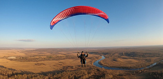 Полёт с инструктором на мотопараплане